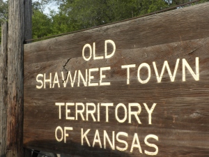 Old Shawnee Town Sign, Old Shawnee Days, 6-14-10 Fri. Shawnee, Kansas