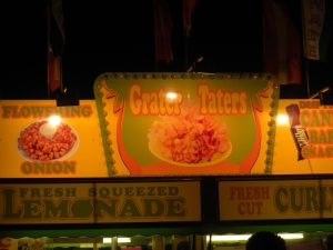 Some of the many food offerings at Old Shawnee Days, Shawnee, KS 6-4-10 Fri.
