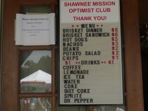Food prices at Old Shawnee Day food vendor 6/5/10-Sat.